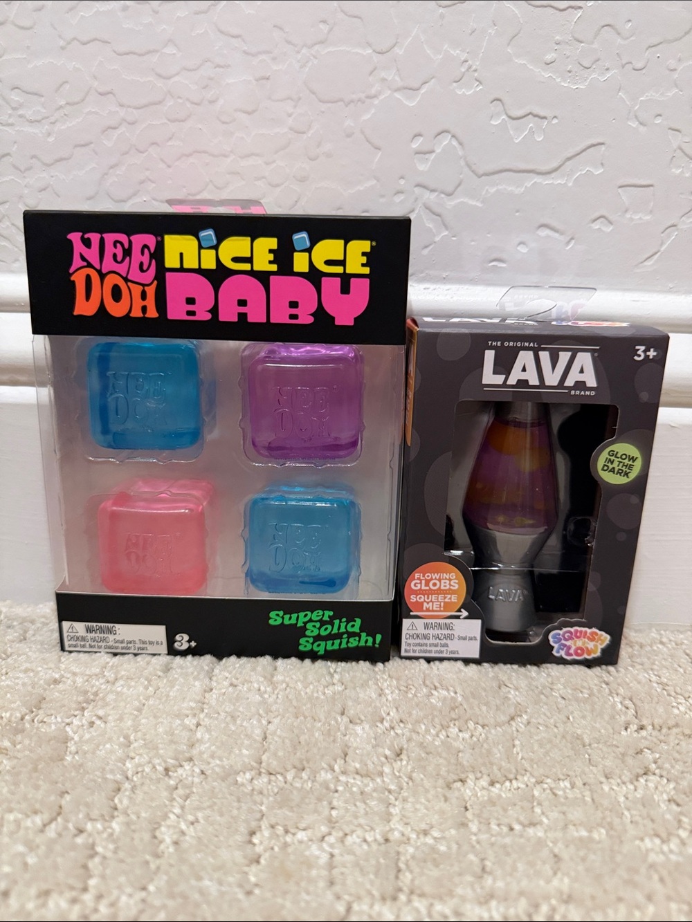 Authentic Needoh nice cube & Lava squishy lamp